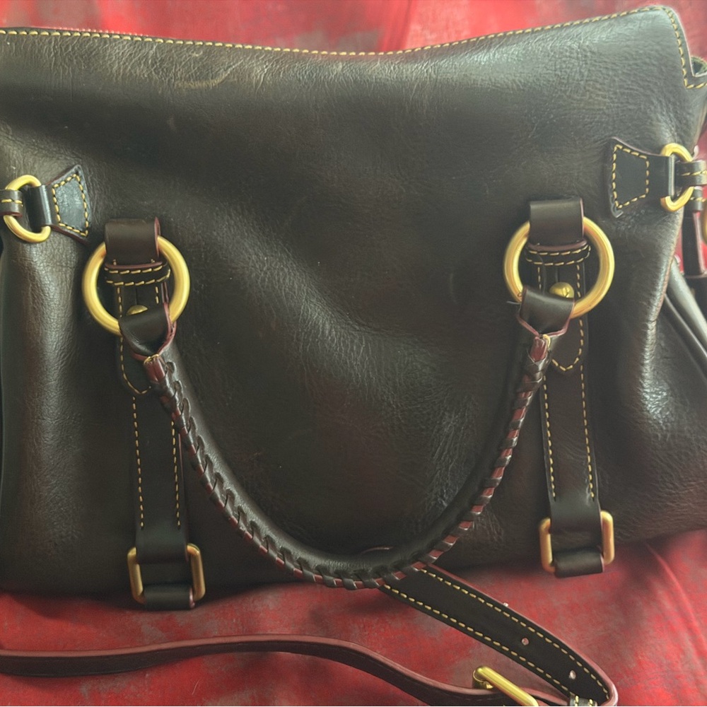 Dooney & Bourke Florentine Medium-Chestnut and wallet - Picture 4 of 16